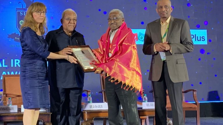 K. Soundarraj gets Life Time Achievement Award